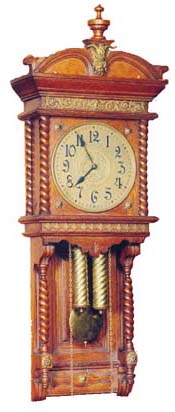 Ansonia Clock Co. hanging weight clock, "Niobe", ca 1904. — Antique Clocks Price Guide