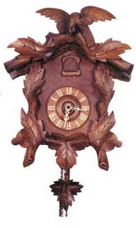 American Cuckoo Clock Co., Philadelphia. 30 hour movement is signed "Made in Germany". — Antique Clocks Price Guide