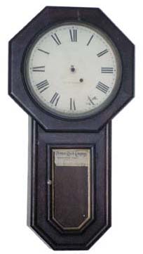 Seth Thomas "Globe", ca 1909, case only. Good original 12 inch zinc painted dial. — Antique Clocks Price Guide
