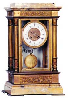 French crystal regulator that would get a blue ribbon at the clock fair. — Antique Clocks Price Guide
