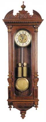 Gustav Becker 2 weight Vienna regulator. — Antique Clocks Price Guide