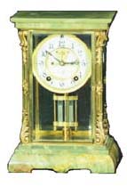 Ansonia crystal regulator "Cavalier", ca 1914. — Antique Clocks Price Guide