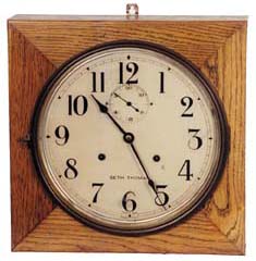 Seth Thomas "Office No. 11", gallery clock ca 1922. — Antique Clocks Price Guide