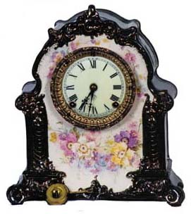 Ansonia Clock Co. "La Mosella", ca 1880's, Royal Bonn. — Antique Clocks Price Guide