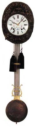 French Morbier, probably ca 1850-1860. — Antique Clocks Price Guide