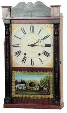 E. & G.W. Bartholomew, Bristol, Conn. Short drop transition case. — Antique Clocks Price Guide