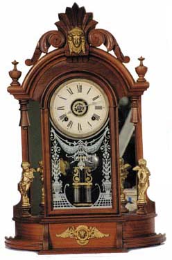 Ansonia Clock Co. mantle clock, "Triumph", ca about 1870-1880. — Antique Clocks Price Guide