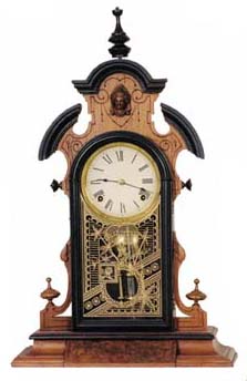 Ansonia Brass & Copper Co. parlor clock, "Japanese", ca 1874. — Antique Clocks Price Guide