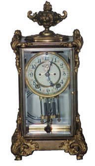 Ansonia Clock Co. crystal regulator, "Marquis", ca 1904. — Antique Clocks Price Guide