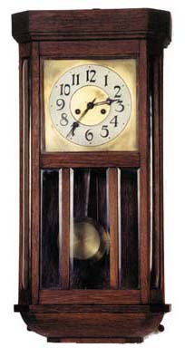 Gustav Becker box clock, signed movement and gong base. — Antique Clocks Price Guide