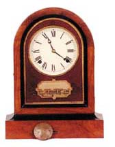 Jerome & Co. New Haven, Conn. Ca 1845. 8 day movement strikes hours on a coil gong, and is running. — Antique Clocks Price Guide