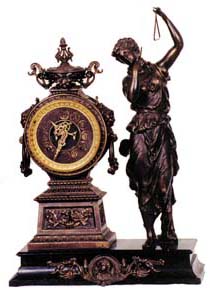 Ansonia Clock Co. figure clock, "Juno", ca 1894. — Antique Clocks Price Guide