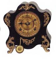 Ansonia Clock Co. enameled iron, "Savoy", ca 1904. — Antique Clocks Price Guide