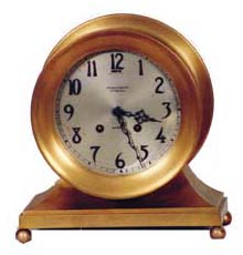 Chelsea Clock Co. "Desk Clock", ca 1923. 8 day, lever movement, striking ships bells on the hour and half hours. — Antique Clocks Price Guide