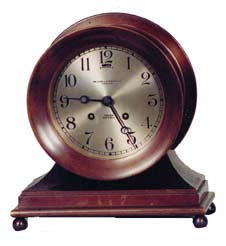 Chelsea Clock Co. "Desk Clock", ca 1923. 8 day, lever movement, striking ships bells on hour and half hours. — Antique Clocks Price Guide