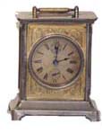 Seth Thomas carriage clock, "Joker", ca 1910. Case is gold gilt andetched in front and handle. — Antique Clocks Price Guide