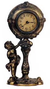 American novelty, no name. Large for this type clock, 11 inches. — Antique Clocks Price Guide