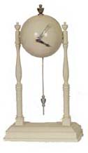 Globe pendulum clock, — Antique Clocks Price Guide
