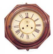 Ansonia Clock Co., "Lever Gallery", ca 1904. 8 inch paper dial, original and pretty good. — Antique Clocks Price Guide