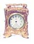 Jennings Bros. novelty clock. Thirty hour time only, porcelain dial with seconds ring, beveled glass, running. — Antique Clocks Price Guide