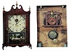 Very Rare pillar and scroll clock with the "Inside-Outside", visible escapement, and the off center swing of the pendulum.
