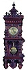 Mann & Sohne, Germany, ca 1880. An elaborately made wall clock, different from others of this style.