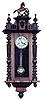 Gustav Becker RA wall clock. May be 15 day,