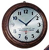 Self Winding Clock Co., New York. Large oak case is unusual as it is generally seen in metal cases.