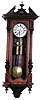 German 2 weight Vienna regulator. 8-day movement, strikes 1 rod, hours and half hours.