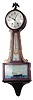 Seth Thomas "Banjo No. 2", ca 1929. 8 day, 4-jewel movement, strikes hours and half hours on a vertical rod, and is running.