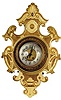 Lenzkirch cartel clock. All wood case with a wonderful gilt finish.