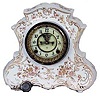 Ansonia ? porcelain clock. Ansonia movement in another makers case.