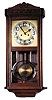 German box clock with trademark of crossed arrows (Jungians) on back of the case and on the movement.