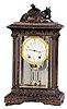Seth Thomas crystal regulator, "Empire No. 25", ca 1909, also known as the "Rough Rider" clock.