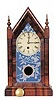Ansonia Clock Co. mantle clock, "Small Sharp Gothic", miniature steeple, a 1894.