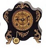 Ansonia Clock Co. enameled iron, "Savoy", ca 1904.