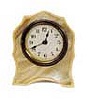 Lux novelty clock, pearl case, 4 inches high, easel back.