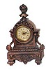 Western Clock Co. metal case, 9 inches high.