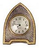 Sessions novelty clock, "Gothic No. 201" in gold.