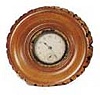 New Haven novelty, cross section of a log, 5 1/4 inches in diameter, called "Bark Art".