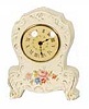 Lux Clock Co. porcelain clock, 7 inches high.