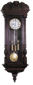 Vienna regulator, 3 weight. — Antique Clocks Price Guide