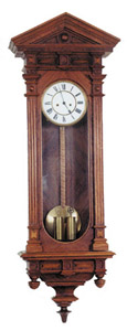 Lenzkirch 2 weight Vienna style wall clock. — Antique Clocks Price Guide