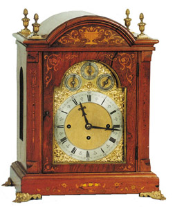 8 Bell Bracket Clock, possibly made by Winterhalter & Hoffmeyer. — Antique Clocks Price Guide