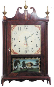 Rare Seth Thomas "Off Center Pillar & Scroll" clock. — Antique Clocks Price Guide