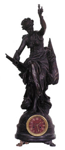 French statue clock. — Antique Clocks Price Guide