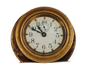 Brass car clock, has the look of a Chelsea clock. — Antique Clocks Price Guide