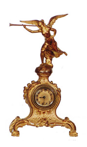 New Haven Clock Co. figural novelty clock, "Bellona", ca 1906. — Antique Clocks Price Guide