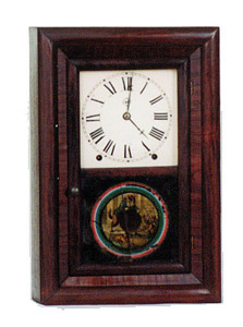 Seth Thomas "Round Band" beveled ogee clock, ca 1875. — Antique Clocks Price Guide