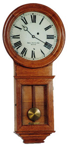 Little & Eastman wall regulator. — Antique Clocks Price Guide